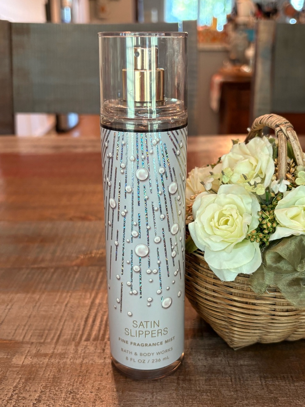 Bath & Body Works SATIN SLIPPERS Fragrance Spray FULL SIZE 8 oz!